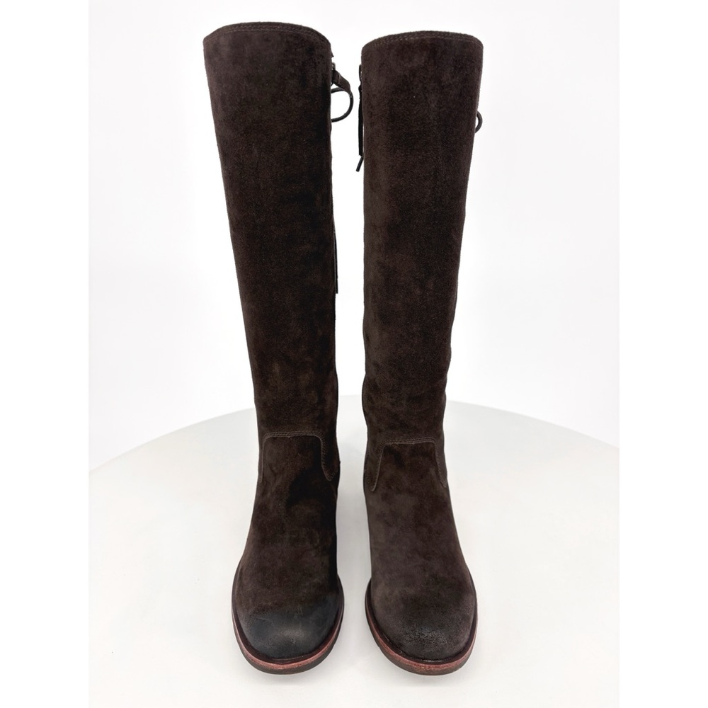 SOFFT Sharnell II Tall Brown Suede Lace-Up Boots 8 - Picture 6 of 16